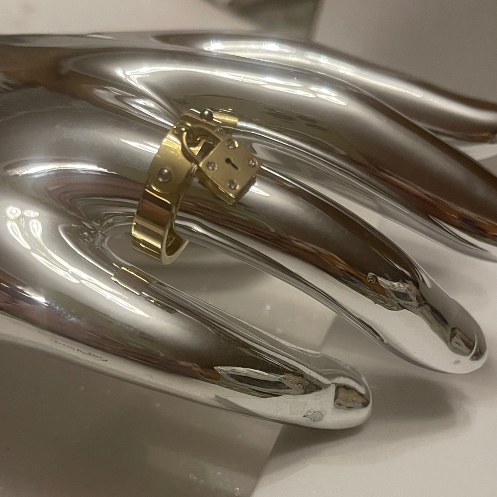 Coach Gold Lock Ring